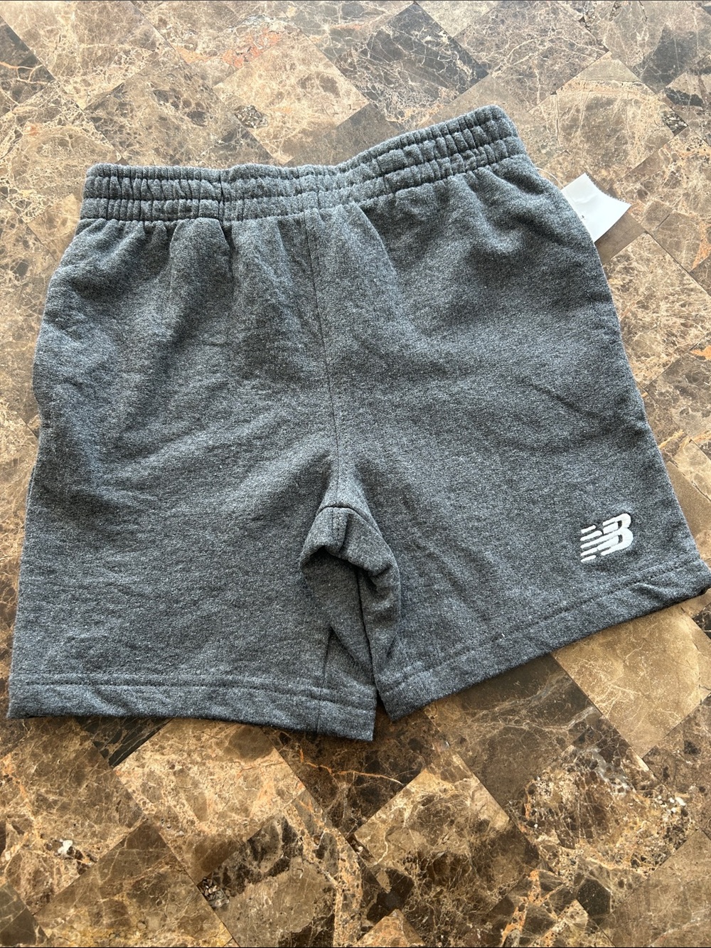 NWT 🆕 New Balance Boys Gray Heather Pull-On Athletic Shorts size 7